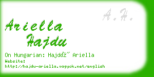 ariella hajdu business card